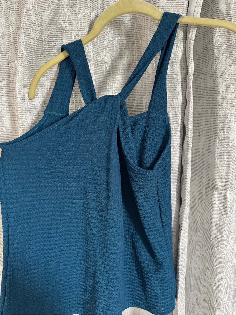 Teal Textured Tank Top